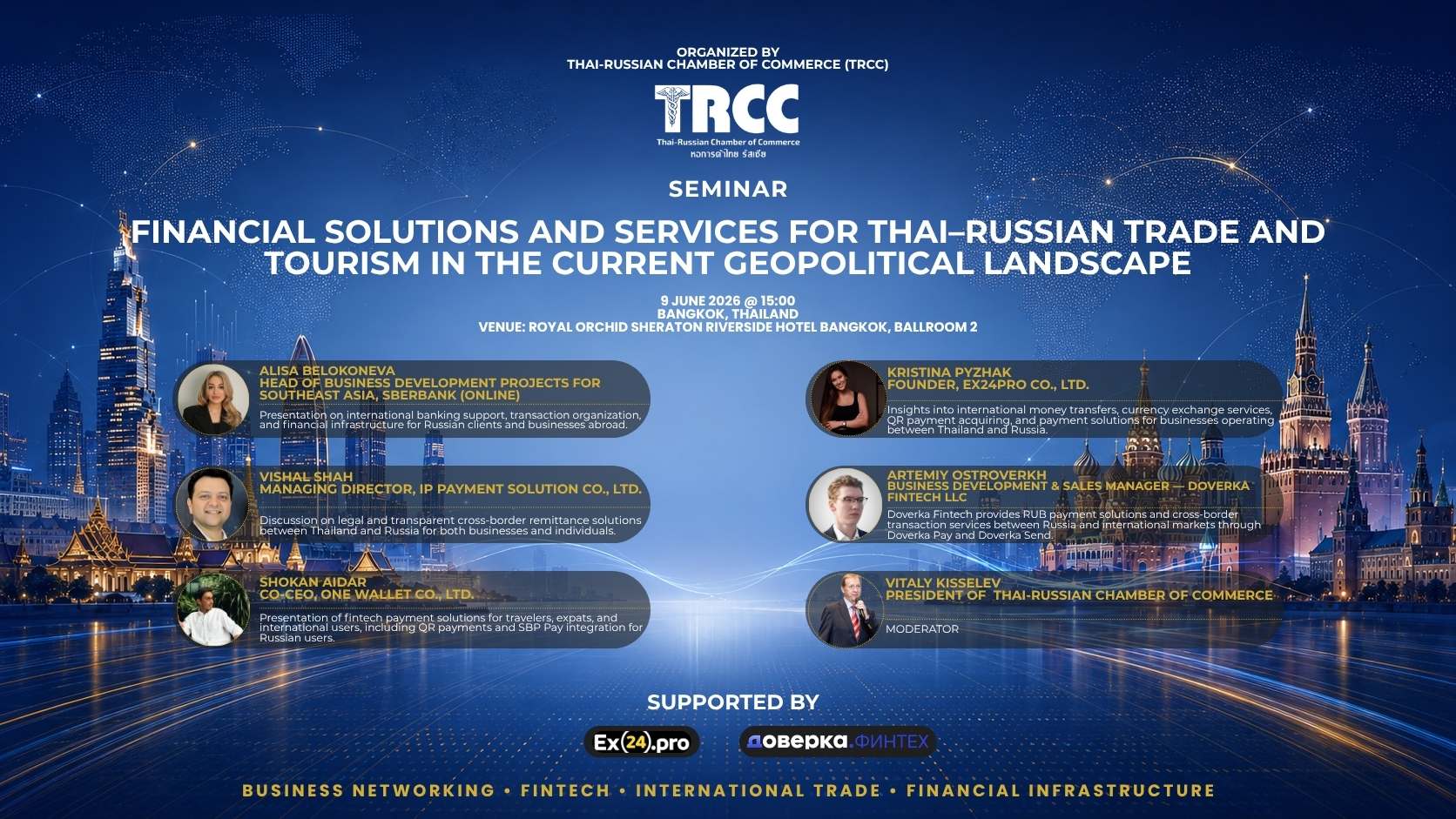Financial Solutions and Services for Thai-Russian Trade and Tourism in the Current Geopolitical Landscape
