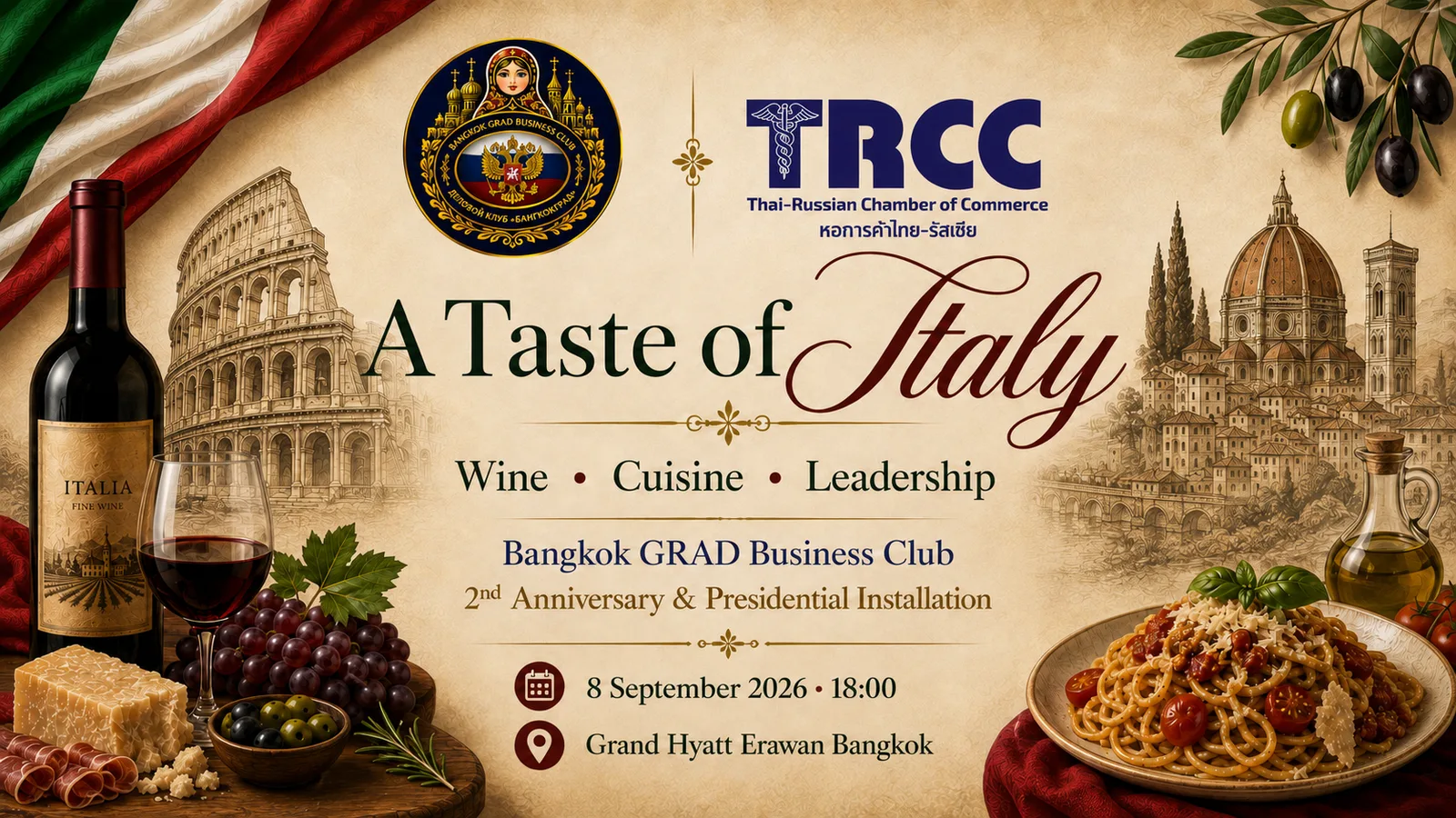 A Taste of Italy — Bangkok GRAD 2nd Anniversary