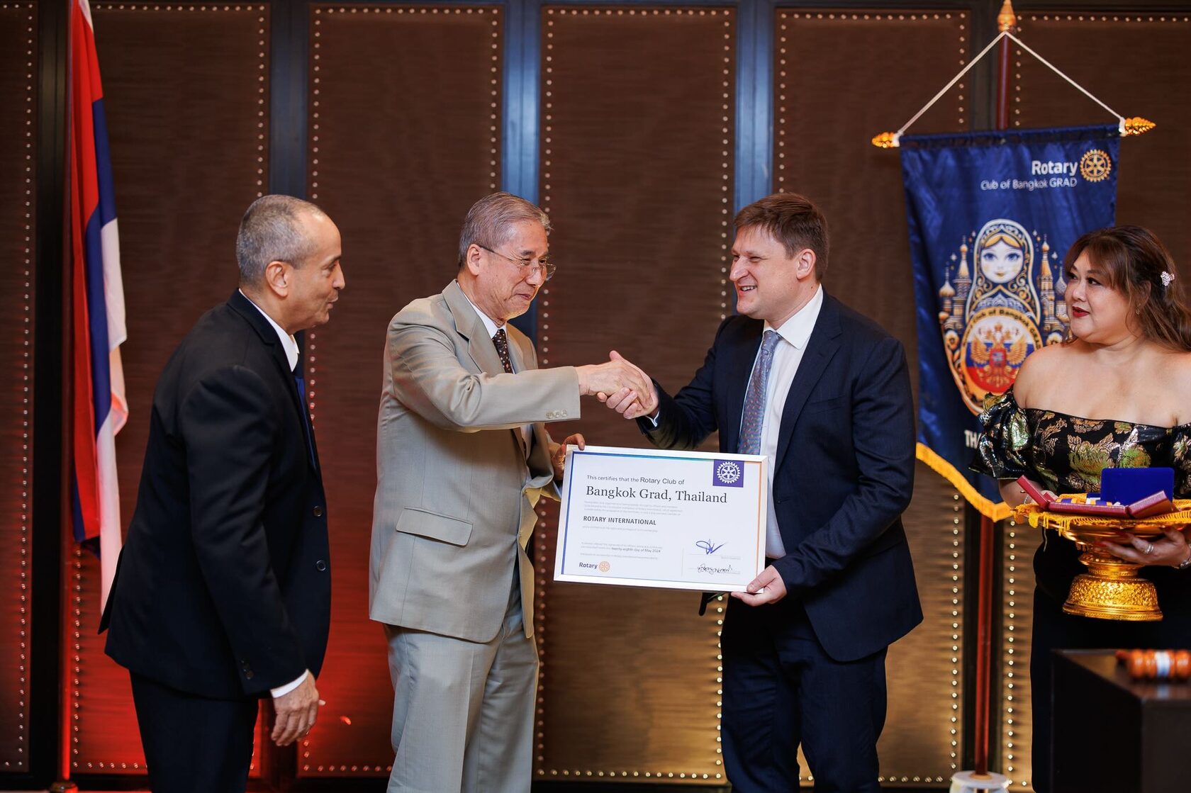 TRCC Participates in Opening Ceremony of First Russian-Language Rotary Club in Thailand