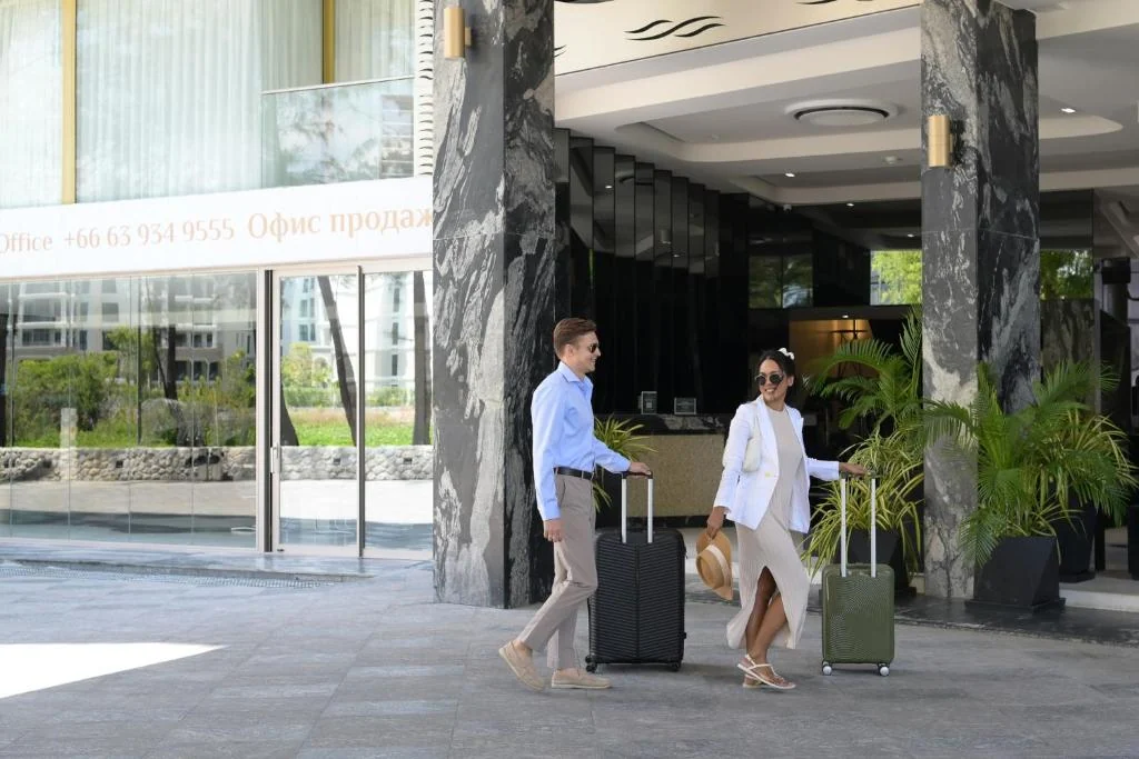 Covered arrival entrance at Andaman City Phuket